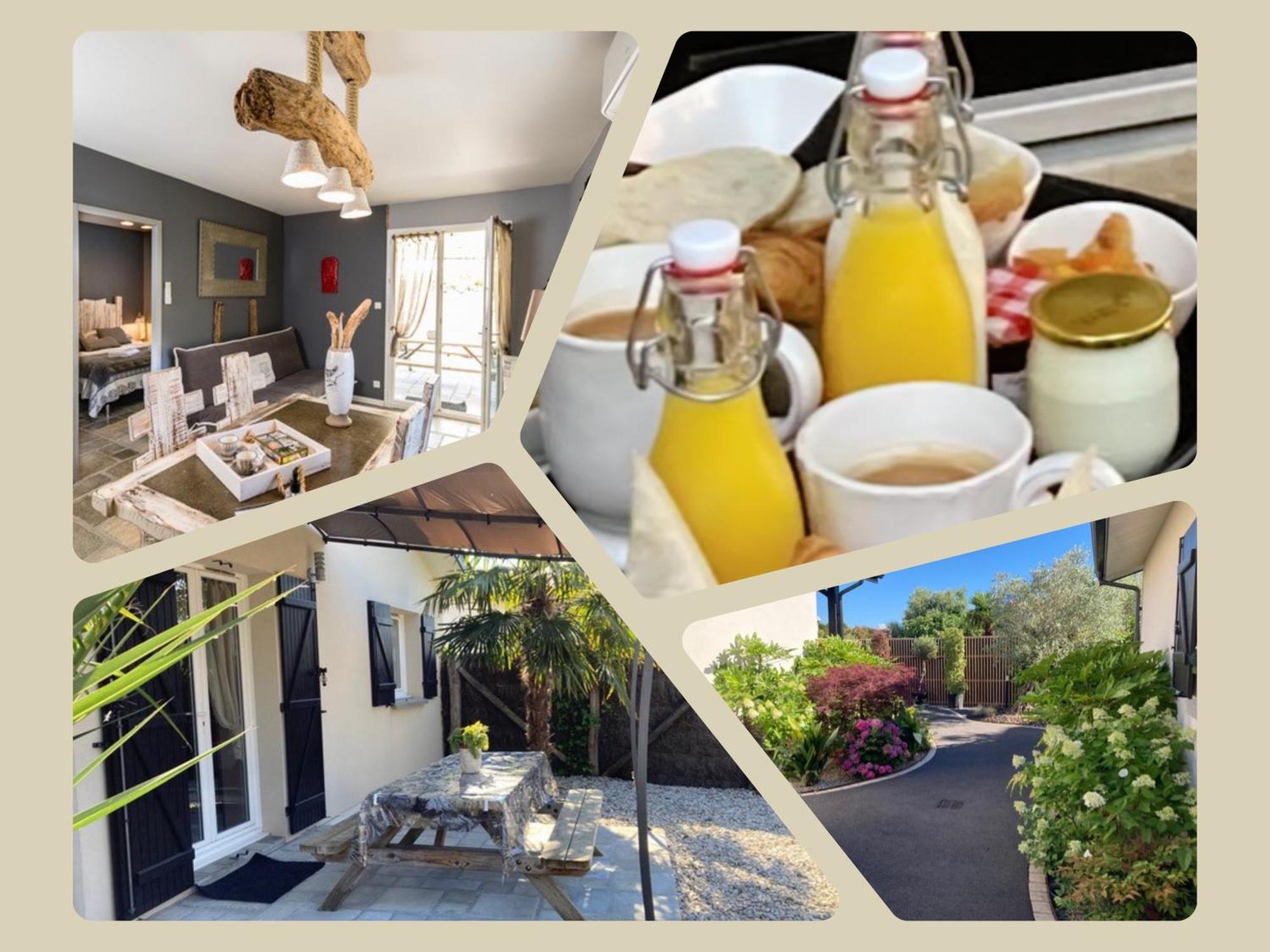 Charme & Confort- Les Cottages Du Bassin D'Arcachon- Petit-Dejeuner Sur Demande - Nuitee, Court Sejour, Semaine غوجان-ميستراس المظهر الخارجي الصورة
